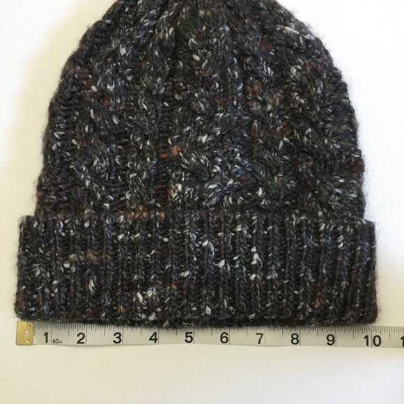 INTERMIX Italian Yan Womens Beanie Brown Multi-Color Wool Silk Blend One Size - Picture 7 of 12